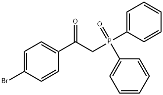 1-(4-bromophenyl)-2-diphenylphosphorylethanone 구조식 이미지