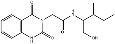2-(2,4-dioxo-1H-quinazolin-3-yl)-N-(1-hydroxy-3-methylpentan-2-yl)acetamide Structure