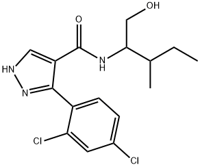 5-(2,4-dichlorophenyl)-N-(1-hydroxy-3-methylpentan-2-yl)-1H-pyrazole-4-carboxamide Structure