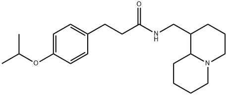 N-(2,3,4,6,7,8,9,9a-octahydro-1H-quinolizin-1-ylmethyl)-3-(4-propan-2-yloxyphenyl)propanamide Structure