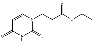 ethyl 3-(2,4-dioxopyrimidin-1-yl)propanoate 구조식 이미지