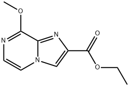 8-Methoxy-imidazo[1,2-a]pyrazine-2-carboxylic acid ethyl ester 구조식 이미지