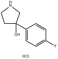 3-(4-fluorophenyl)pyrrolidin-1-ium-3-ol chloride Structure