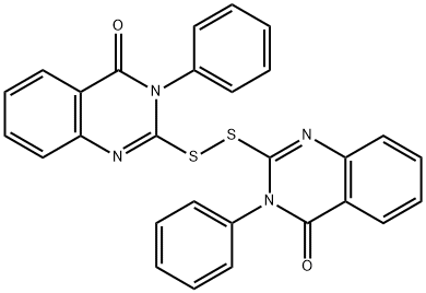 2-[(4-oxo-3-phenylquinazolin-2-yl)disulfanyl]-3-phenylquinazolin-4-one 구조식 이미지