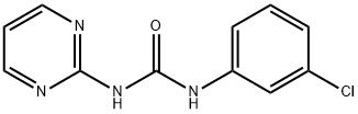 1-(3-chlorophenyl)-3-pyrimidin-2-ylurea 구조식 이미지