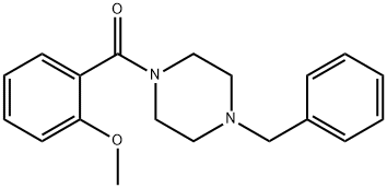 (4-benzylpiperazin-1-yl)-(2-methoxyphenyl)methanone Structure