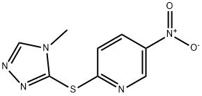 2-[(4-methyl-1,2,4-triazol-3-yl)sulfanyl]-5-nitropyridine Structure