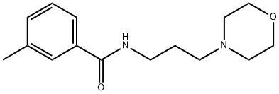 3-methyl-N-(3-morpholin-4-ylpropyl)benzamide 구조식 이미지