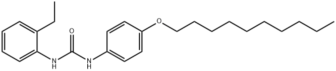 1-(4-decoxyphenyl)-3-(2-ethylphenyl)urea 구조식 이미지