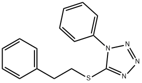 1-phenyl-5-(2-phenylethylsulfanyl)tetrazole 구조식 이미지