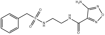 4-amino-N-[2-(benzylsulfonylamino)ethyl]-1,2,5-oxadiazole-3-carboxamide 구조식 이미지