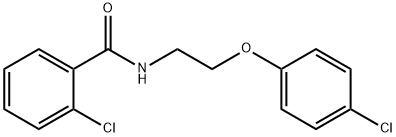 2-chloro-N-[2-(4-chlorophenoxy)ethyl]benzamide 구조식 이미지