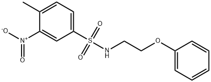 4-methyl-3-nitro-N-(2-phenoxyethyl)benzenesulfonamide 구조식 이미지