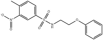 4-methyl-3-nitro-N-(2-phenoxyethyl)benzenesulfonamide Structure