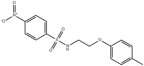 N-[2-(4-methylphenoxy)ethyl]-4-nitrobenzenesulfonamide 구조식 이미지