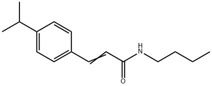 (E)-N-butyl-3-(4-propan-2-ylphenyl)prop-2-enamide 구조식 이미지