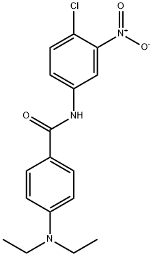 N-(4-chloro-3-nitrophenyl)-4-(diethylamino)benzamide 구조식 이미지