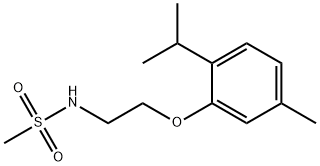 N-[2-(5-methyl-2-propan-2-ylphenoxy)ethyl]methanesulfonamide 구조식 이미지