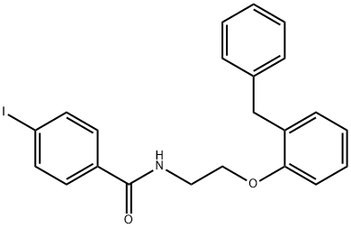 N-[2-(2-benzylphenoxy)ethyl]-4-iodobenzamide Structure