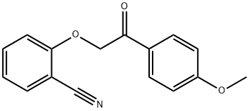 2-[2-(4-methoxyphenyl)-2-oxoethoxy]benzonitrile 구조식 이미지