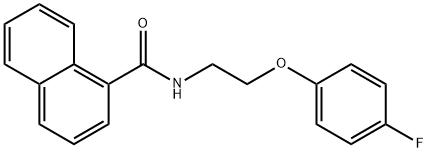 N-[2-(4-fluorophenoxy)ethyl]naphthalene-1-carboxamide Structure