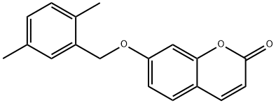 7-[(2,5-dimethylphenyl)methoxy]chromen-2-one 구조식 이미지