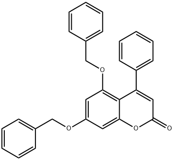 4-phenyl-5,7-bis(phenylmethoxy)chromen-2-one 구조식 이미지