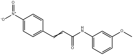 (E)-N-(3-methoxyphenyl)-3-(4-nitrophenyl)prop-2-enamide 구조식 이미지