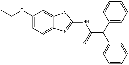 N-(6-ethoxy-1,3-benzothiazol-2-yl)-2,2-diphenylacetamide Structure