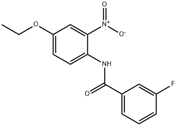 N-(4-ethoxy-2-nitrophenyl)-3-fluorobenzamide Structure