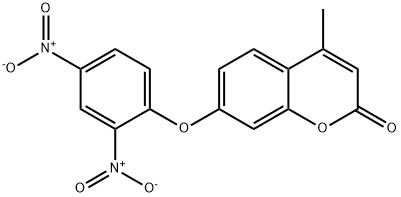 7-(2,4-dinitrophenoxy)-4-methylchromen-2-one 구조식 이미지