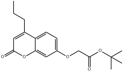 tert-butyl 2-(2-oxo-4-propylchromen-7-yl)oxyacetate Structure