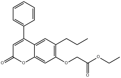 ethyl 2-(2-oxo-4-phenyl-6-propylchromen-7-yl)oxyacetate 구조식 이미지