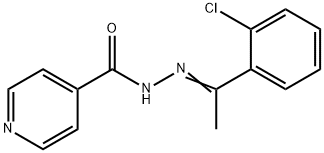 N-[(Z)-1-(2-chlorophenyl)ethylideneamino]pyridine-4-carboxamide Structure