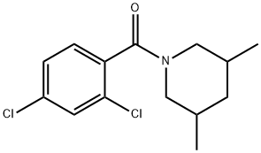 (2,4-dichlorophenyl)-(3,5-dimethylpiperidin-1-yl)methanone 구조식 이미지