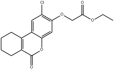 ethyl 2-[(2-chloro-6-oxo-7,8,9,10-tetrahydrobenzo[c]chromen-3-yl)oxy]acetate Structure