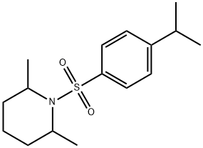 2,6-dimethyl-1-(4-propan-2-ylphenyl)sulfonylpiperidine 구조식 이미지