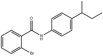 2-bromo-N-(4-butan-2-ylphenyl)benzamide 구조식 이미지