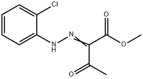 methyl (2Z)-2-[(2-chlorophenyl)hydrazinylidene]-3-oxobutanoate 구조식 이미지