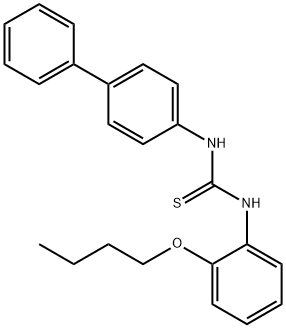 1-(2-butoxyphenyl)-3-(4-phenylphenyl)thiourea 구조식 이미지