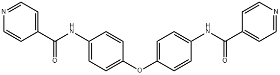 N-[4-[4-(pyridine-4-carbonylamino)phenoxy]phenyl]pyridine-4-carboxamide 구조식 이미지