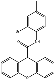 N-(2-bromo-4-methylphenyl)-9H-xanthene-9-carboxamide Structure