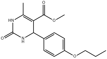 methyl 6-methyl-2-oxo-4-(4-propoxyphenyl)-3,4-dihydro-1H-pyrimidine-5-carboxylate Structure