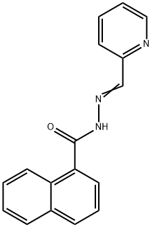 N-[(E)-pyridin-2-ylmethylideneamino]naphthalene-1-carboxamide Structure