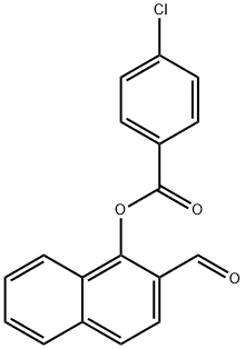 (2-formylnaphthalen-1-yl) 4-chlorobenzoate 구조식 이미지