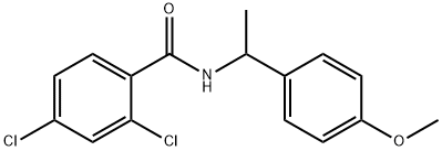 2,4-dichloro-N-[1-(4-methoxyphenyl)ethyl]benzamide Structure