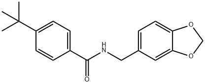 N-(1,3-benzodioxol-5-ylmethyl)-4-tert-butylbenzamide Structure