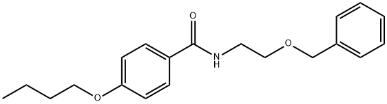 4-butoxy-N-(2-phenylmethoxyethyl)benzamide 구조식 이미지