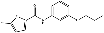 5-methyl-N-(3-propoxyphenyl)furan-2-carboxamide 구조식 이미지