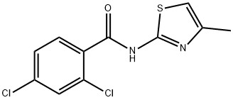 2,4-dichloro-N-(4-methyl-1,3-thiazol-2-yl)benzamide Structure